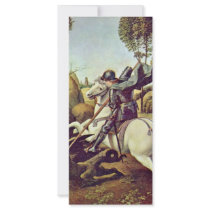 St. George Fighting The Dragon By Raffael Rack Card Template