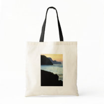 St. George, Pribilof sunset over High Bluffs Tote Bags