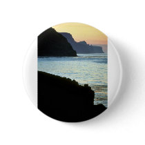 St. George, Pribilof sunset over High Bluffs Pinback Buttons