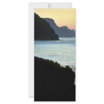 St. George, Pribilof sunset over High Bluffs Personalized Rack Card