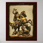 St George Slaying the Dragon Art Print