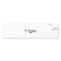 St. George Utah Classic Design Bumper Sticker