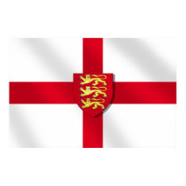 St. George's cross flag England 3 lions Poster posters