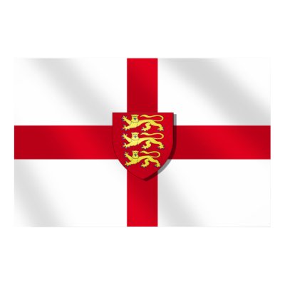 St. George's cross flag England 3 lions Poster by EnglandShirt
