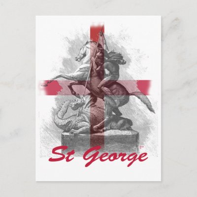 St Georges Day Postcard by