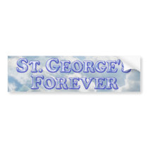 St. George's Forever - Bevel Basic Bumper Sticker