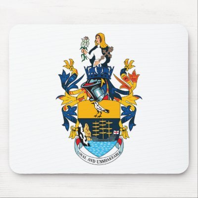 St. Helena Coat of Arms Mousepad by FlagTshirts
