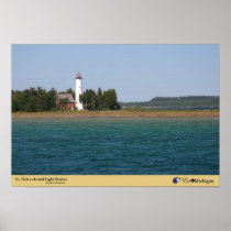 St. Helena Island Lighthouse - Michigan Print