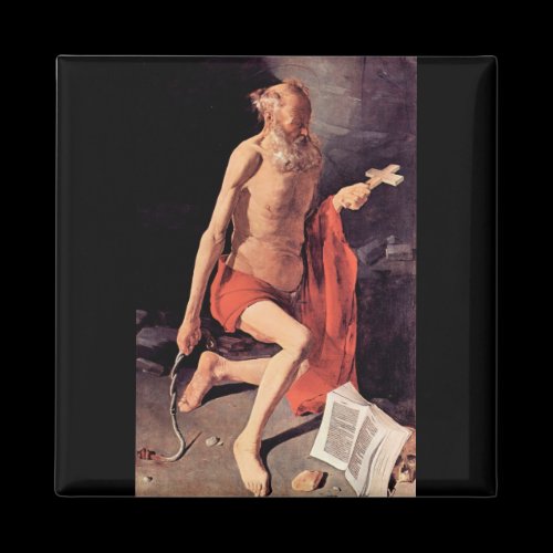 St. Hieronymous by Georges de La Tour Magnets