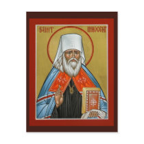 St. Innocent of Alaska Prayer Card postcards by bugbrain St. Innocent of Alaska Prayer Card postcards