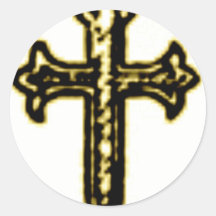 St James Cross in Sepia tone Stickers
