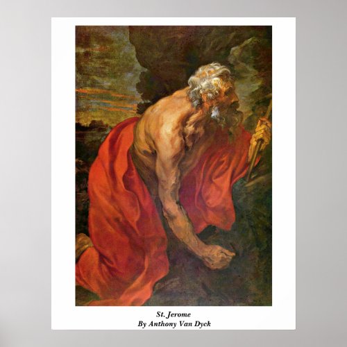 St. Jerome By Anthony Van Dyck Poster