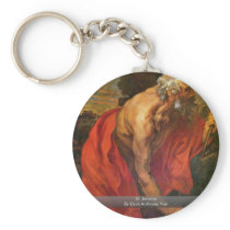 St. Jerome By Dyck Anthonis Van Key Chain