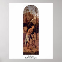 St. Jerome By Pietro Perugino Posters