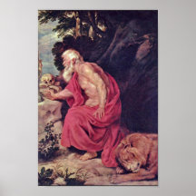 St. Jerome By Rubens Peter Paul (Best Quality) Poster