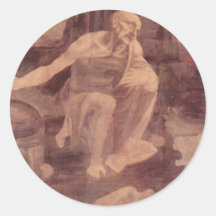St. Jerome in the Wilderness Round Sticker