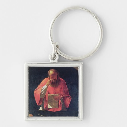 St.Jerome reading Key Chain