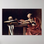 St. Jerome Writing By Michelangelo Merisi Da Carav Posters