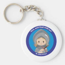St. Joan of Arc Keychain