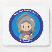 St. Joan of Arc Mouse Pad