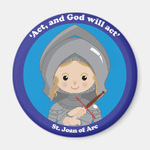 St. Joan of Arc Refrigerator Magnet