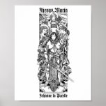 St. Joan of Arc with her Voices 8" x 10" Print