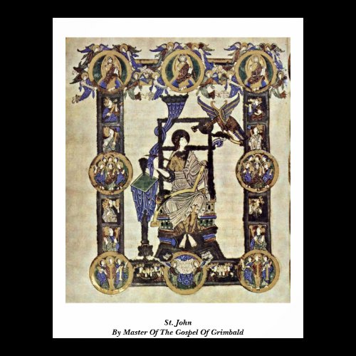 St. John By Master Of The Gospel Of Grimbald Posters