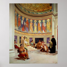 St John Chrysostom  exiled by Empress Eudoxia Print