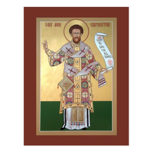 St. John Chrysostom Prayer Card Zazzle