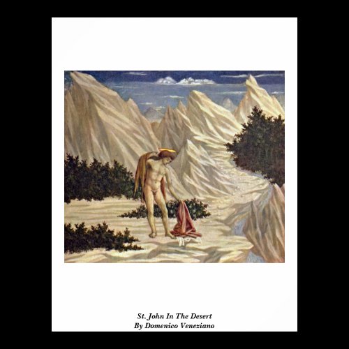 St. John In The Desert By Domenico Veneziano Posters