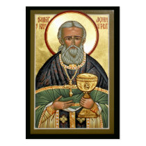 St. John of Kronstadt Mini Prayer Card business cards