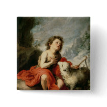 St. John the Baptist as a Child, c.1665 Pinback Button