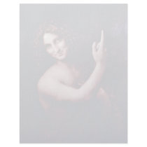 St. John The Baptist By Leonardo Da Vinci Letterhead Template