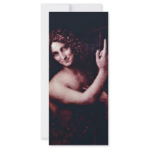 St. John The Baptist By Leonardo Da Vinci Full Color Rack Card
