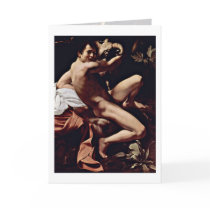 St.John The Baptist By Michelangelo Da Caravaggio Greeting Cards