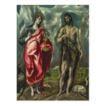 St John the Evangelist and St. John the Baptist Postcard