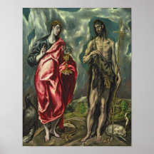 St John the Evangelist and St. John the Baptist Posters