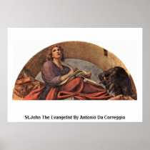 St.John The Evangelist By Antonio Da Correggio Poster