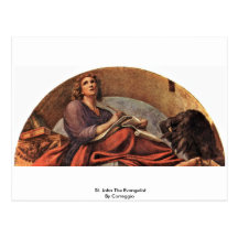 St. John The Evangelist By Correggio Post Card