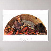 St. John The Evangelist By Correggio Poster