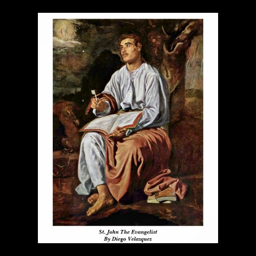 St. John The Evangelist By Diego Velazquez Poster