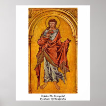 St.John The Evangelist By Master Of Westphalia Poster