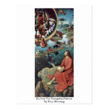 St.John The Evangelist,Patmos By Hans Memling Post Card