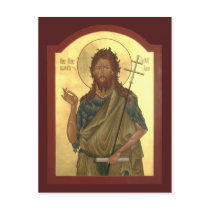 St. John the Forerunner and Baptist Prayer Card Post Card