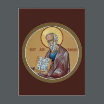 St. John the Theologian Prayer Card postcards