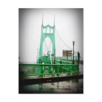 St Johns Bridge Postcard by Chicula St Johns Bridge Postcard