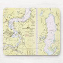 St. John's River FL Chart Mouse Pad mousepads by sailorpatp St. John's River FL Chart Mouse Pad mousepads