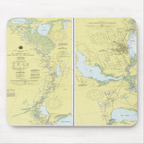 St. Johns River, Florida Nautical Chart Mouse Pad