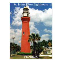 St. Johns River Lighthouse, Florida Postcard