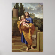 St. Joseph Carrying the Infant Jesus, 1665 Print